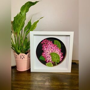3D Pink Lilac Shadowbox